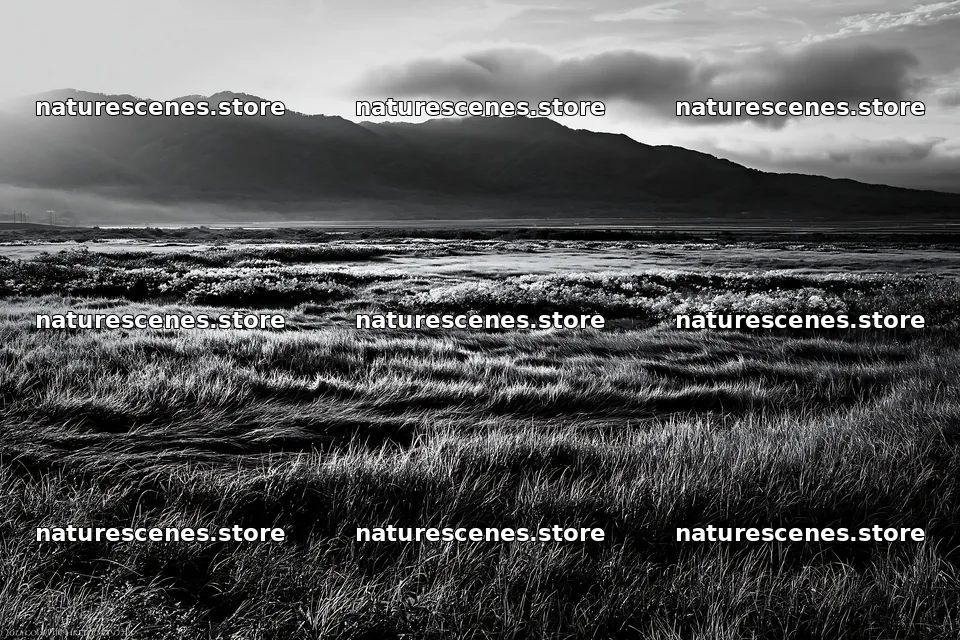 Expansive Hokkaido restoration meadow with dewdrops – nature scenes 9722x6480