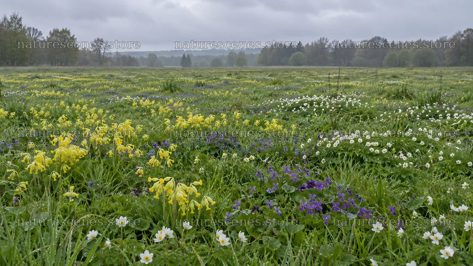 Colorful Wildflowers Across a Green Meadow – nature scenes 10324x5812