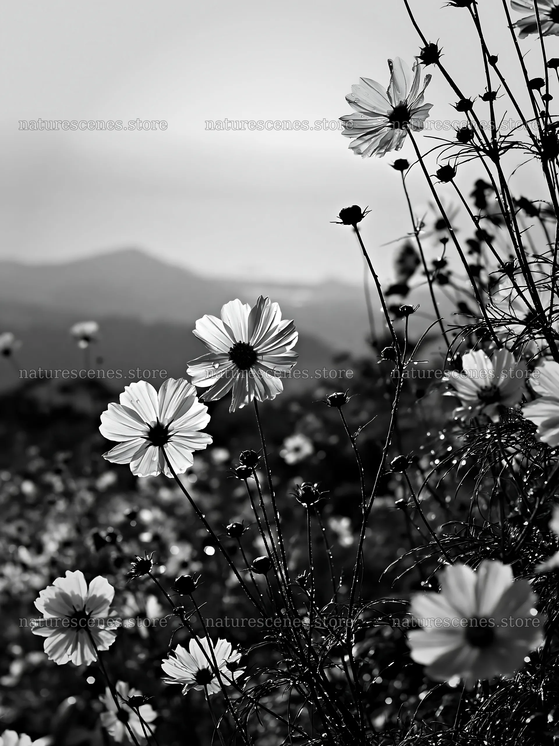 Shizuoka meadow filled with flowers after heavy rain – nature scenes 6866x9174