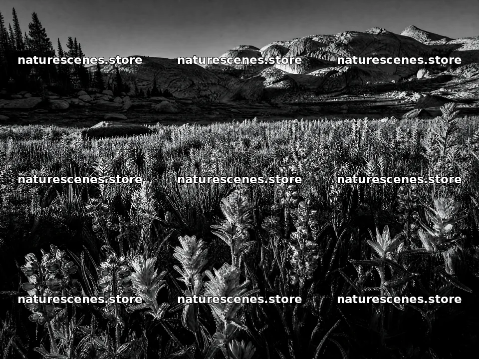 Paintbrush lupine meadow filled with vibrant wildflowers – nature scenes 9172x6868