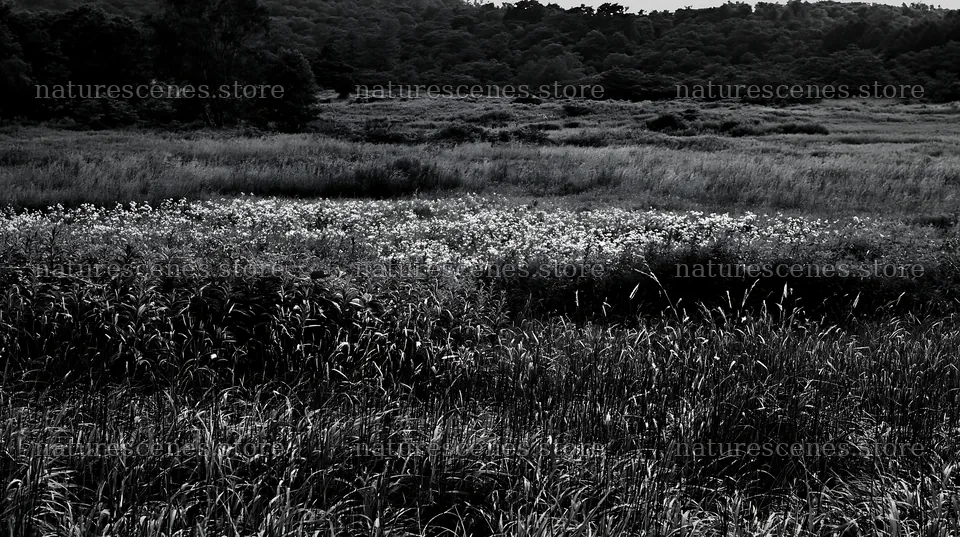 Iwate rain refreshed meadow seedhead foreground – nature scenes 10608x5938