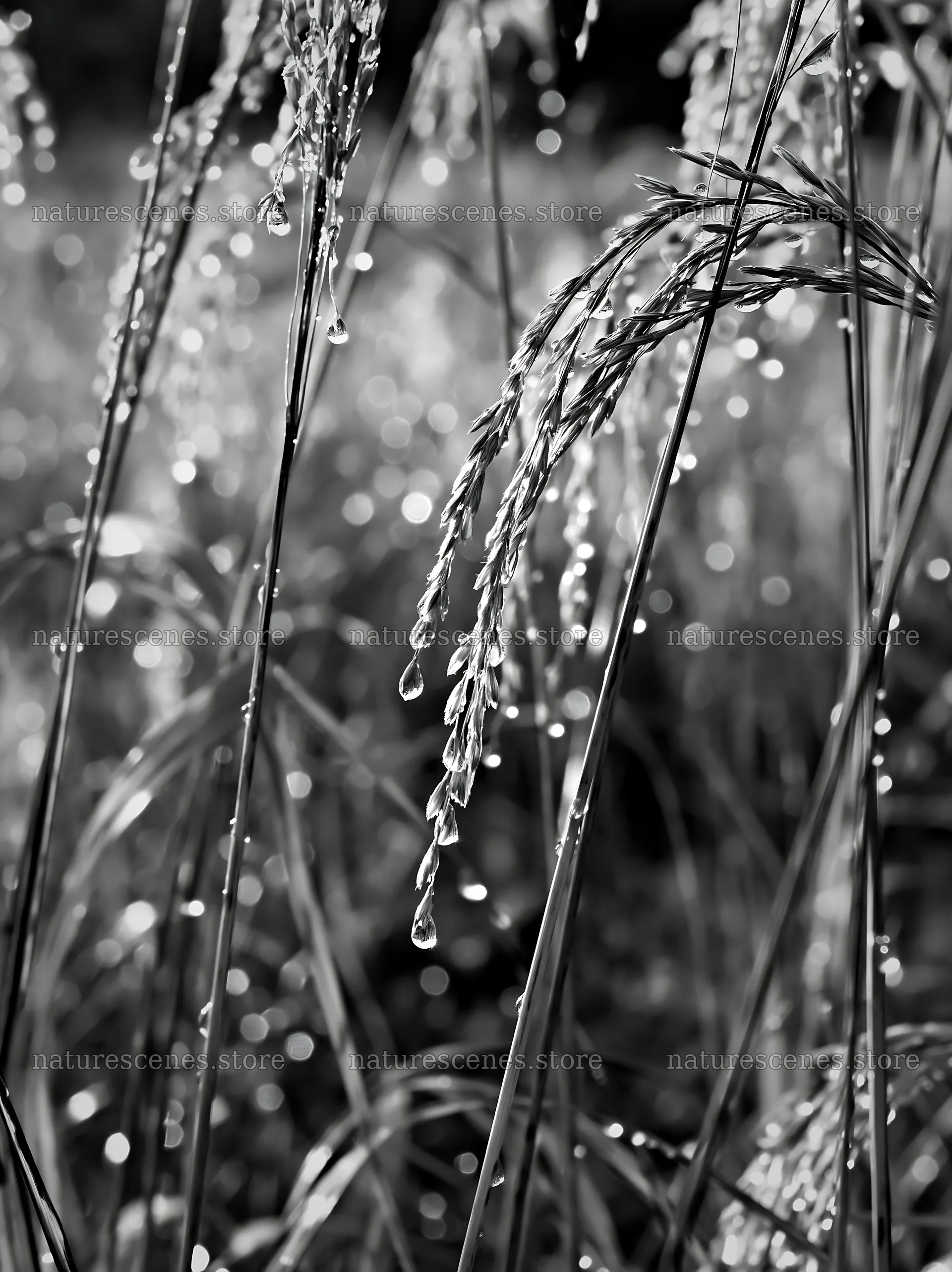 Niigata floodplain restoration meadow dew foreground – nature scenes 6866x9174