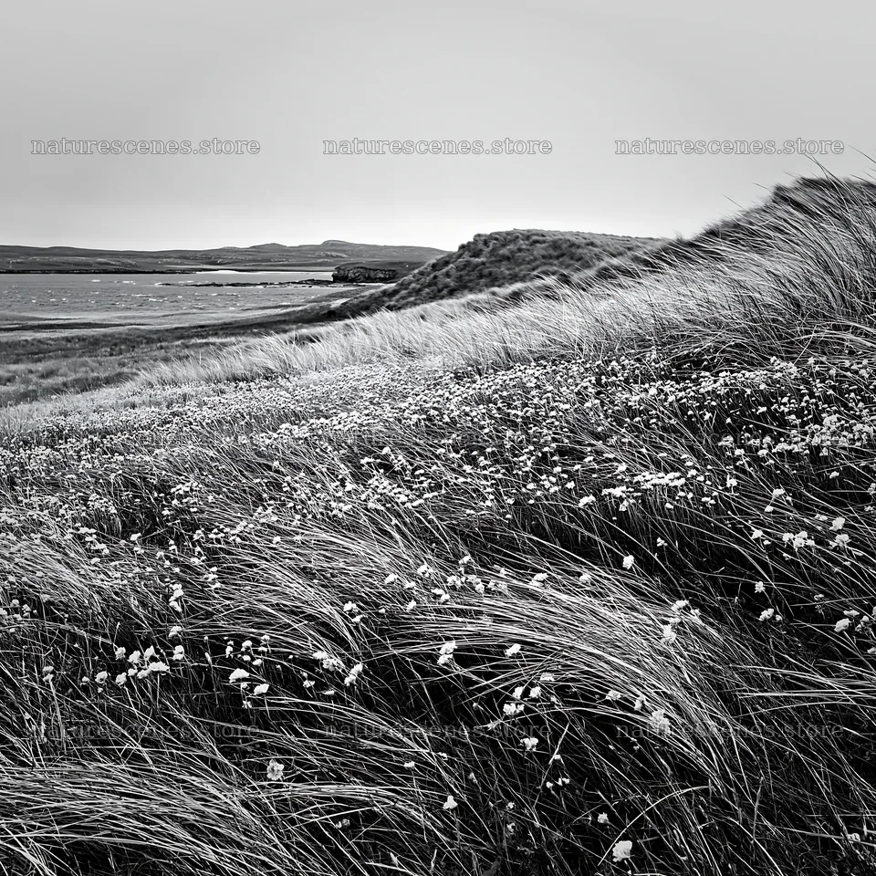 Climate-resilient meadow with wildflowers and grass – nature scenes 7938x7938