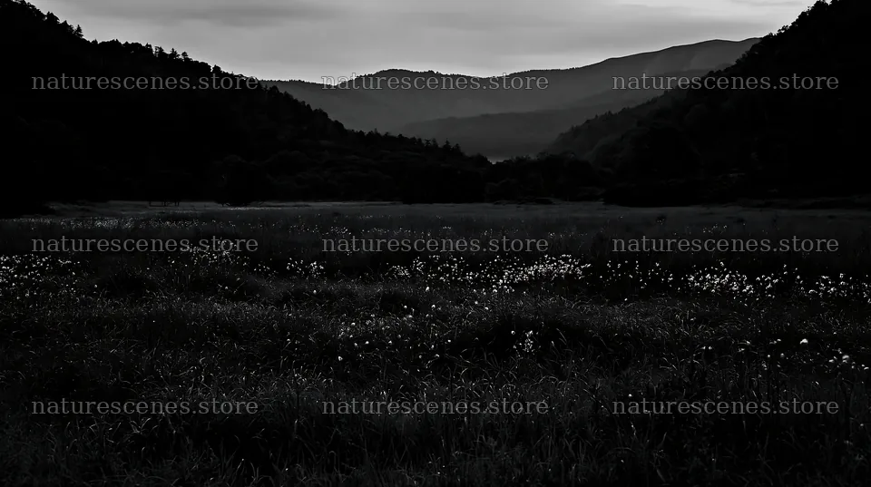 Iwate rain refreshed meadow seedhead foreground – nature scenes 10608x5938