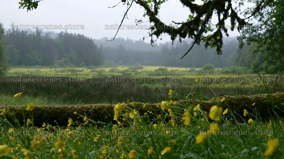 Gifu low carbon meadow mossy log near a lush field – nature scenes 10608x5938