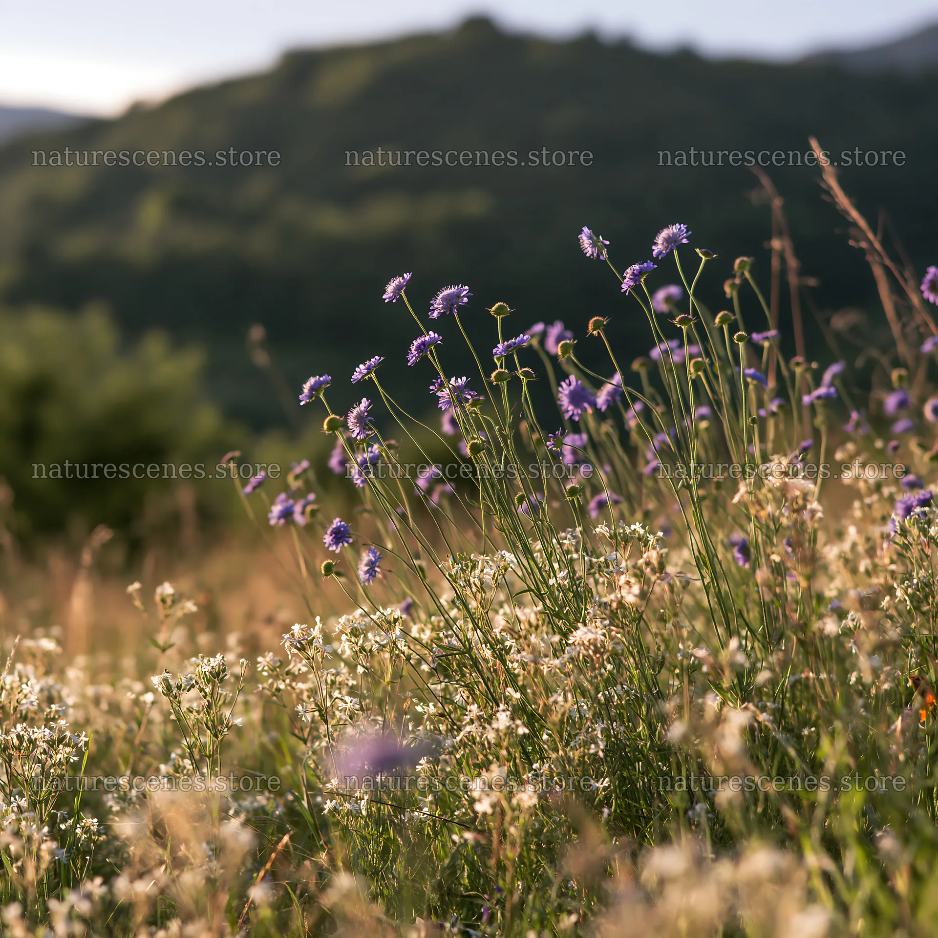 Summer hay meadows in Transylvania with wildflowers – nature scenes 7938x7938