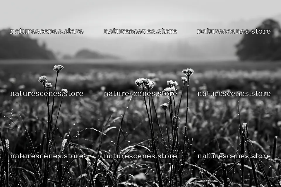 Akita snowmelt meadow with silver grasses at dawn – nature scenes 9722x6480