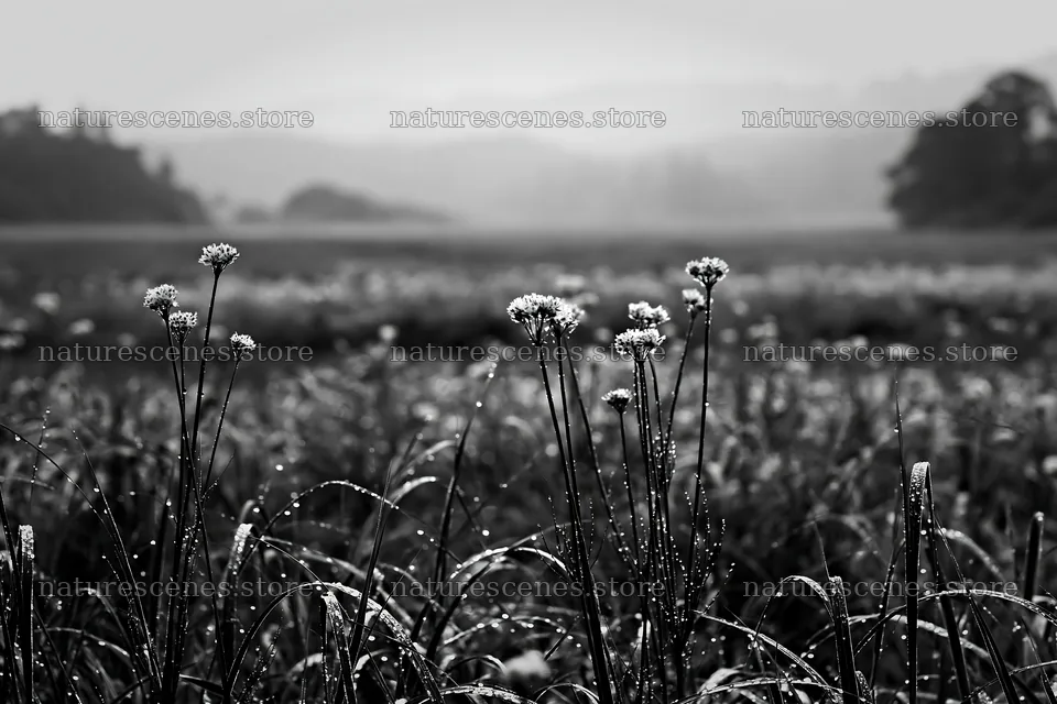 Akita snowmelt meadow with silver grasses at dawn – nature scenes 9722x6480