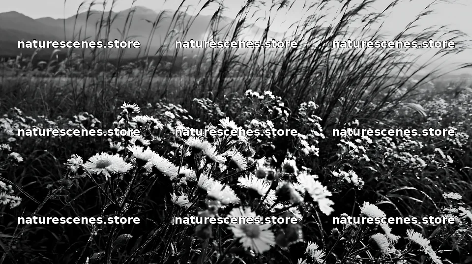 Niigata floodplain restoration meadow dew foreground – nature scenes 10608x5938