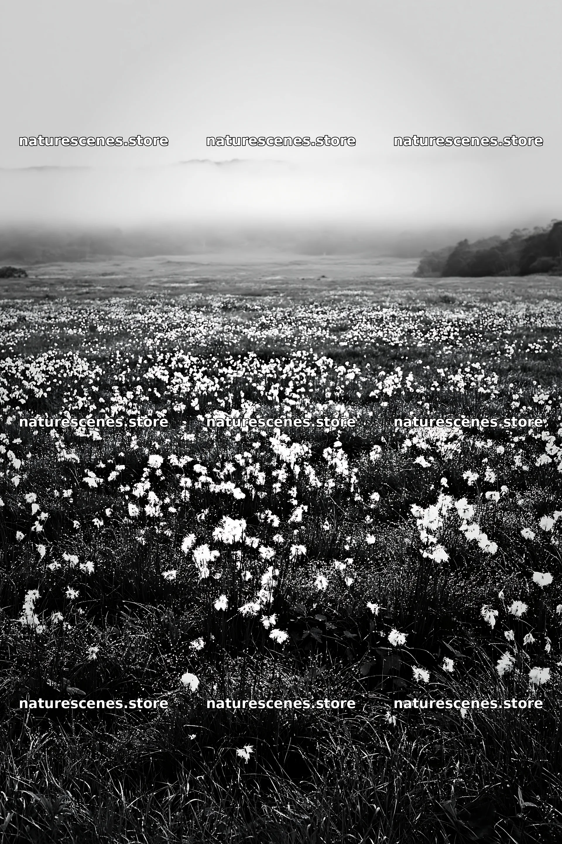 Expansive Hokkaido restoration meadow with dewdrops – nature scenes 6480x9722