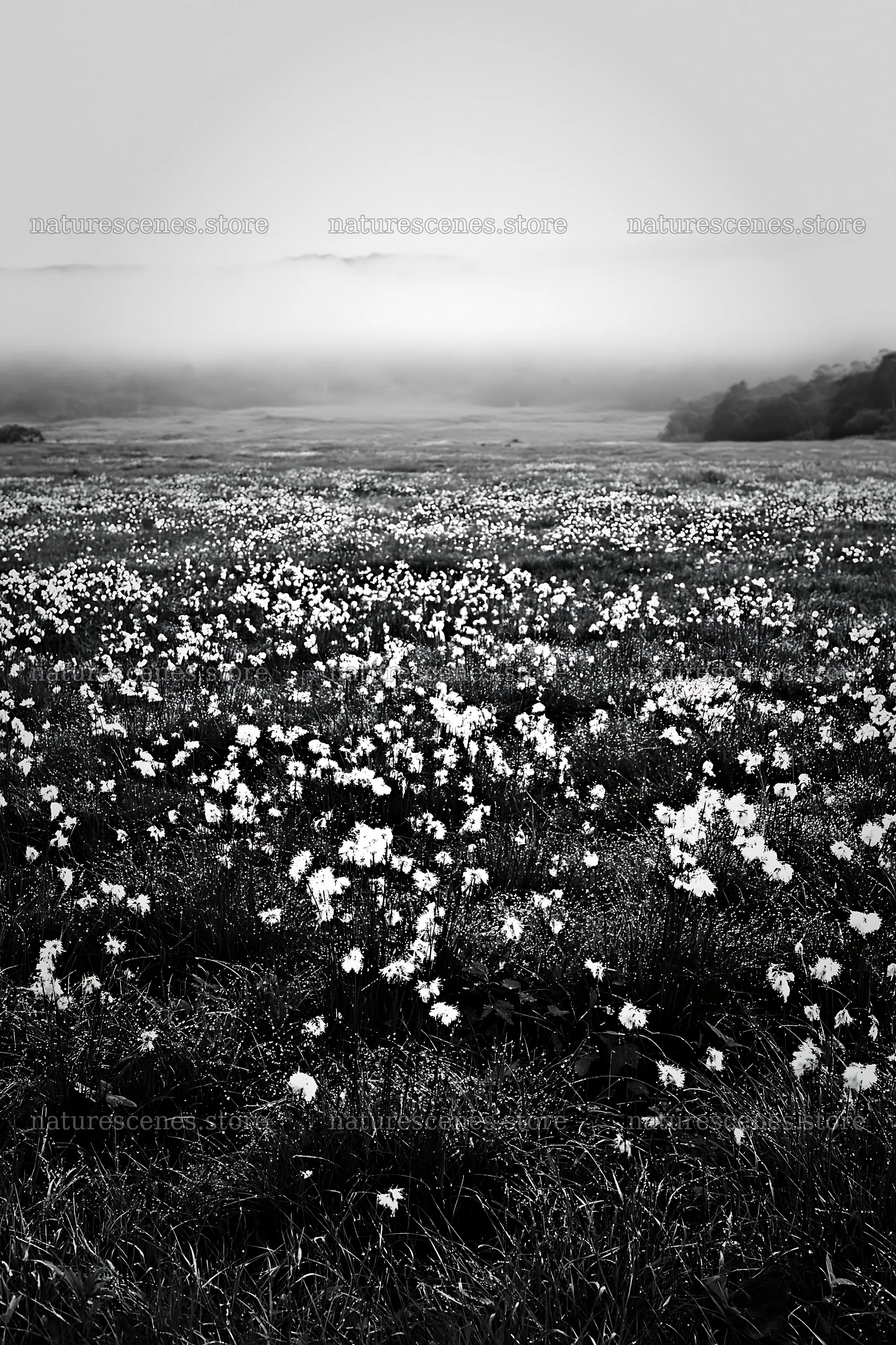 Expansive Hokkaido restoration meadow with dewdrops – nature scenes 6480x9722